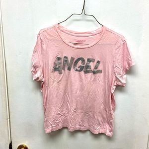 Victoria’s Secret Pink Angel Crop Top size Large
